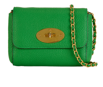 Mini Lily, £310, Handbags, Green, Leather, Front view